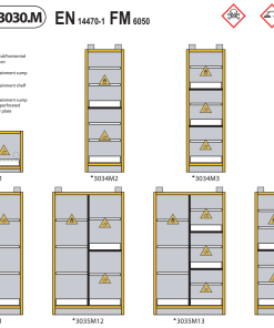 Tủ chống cháy loại 30 phút tích hợp chống cháy, chống ăn mòn, chống độc (EN& FM)-Range 3030M